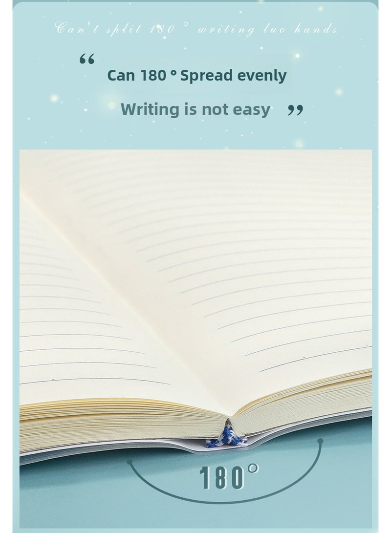 4 دفاتر ملاحظات مقاس A5 بغلاف مرن - 56 ورقة / 112 صفحة لكل دفتر - ورق مسطر - للمدرسة والجامعة والمكتب - Image 3
