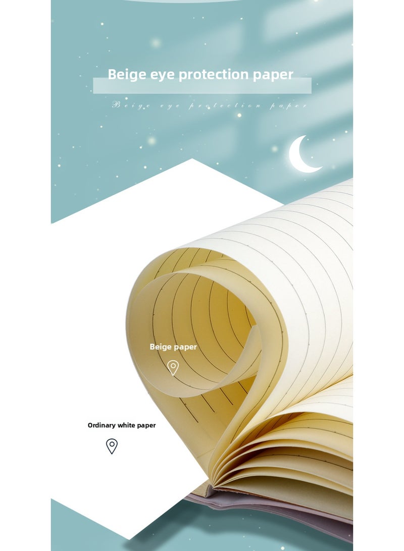 4 دفاتر ملاحظات مقاس A5 بغلاف مرن - 56 ورقة / 112 صفحة لكل دفتر - ورق مسطر - للمدرسة والجامعة والمكتب - Image 4