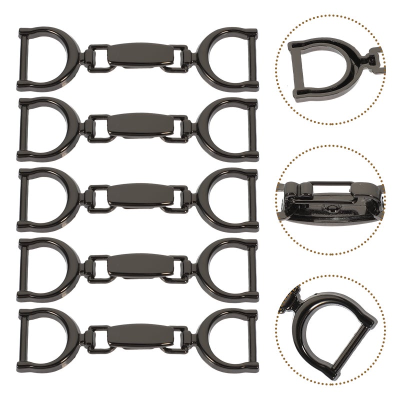 5pcs Shoe Chain Buckles Alloy Buckles DIY Shoes Bag Garment Decorative Buckle - Image 3