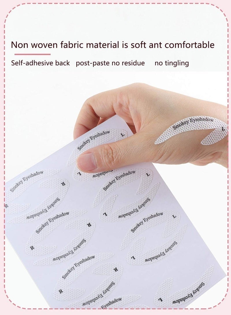 ليالي ملصقات استنسل كحل مكونة من 24 قطعة، استنسل مكياج عيون متعدد الوظائف لكحل العيون وظلال العيون، ملصقات استنسل مكياج مناسبة لجميع أشكال العيون - Image 4
