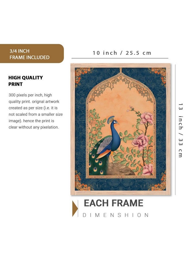 kotart Pichwai Art Paintings with Frame for Home Decoration - Traditional Framed Painting for Living Room Bedroom Office Decor - Painting for Wall Decoration - (10X13 INCH, G) - Image 2