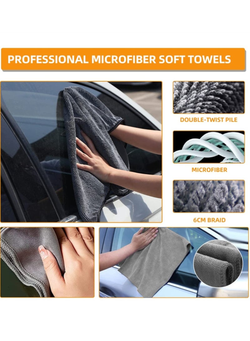Generic Car wash tool brush Car wash brush 9-piece set Car tire brush Wheel hub brush Dense car wash glove brush set  - Image 2