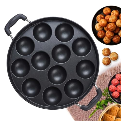 Vipron Appam Maker Non Stick Appam Patra, Appe Pan, Paniyaram Pan 12 Cavity with Stainless Steel Lid and Silicon Brush - Image 3