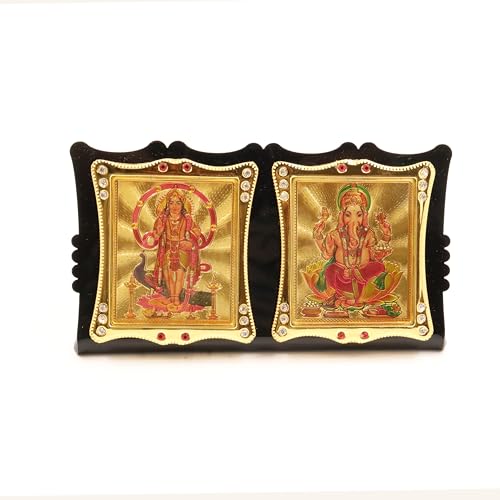Spillbox Acrylic Photo Car Dahboard Accessories| Car Dashboard Idol|Showpiece for Home Office Figurine Religious Pooja Gift Living Room Decoration Home Décor- Acrylic Double (Murugan Ganesh) - Image 4