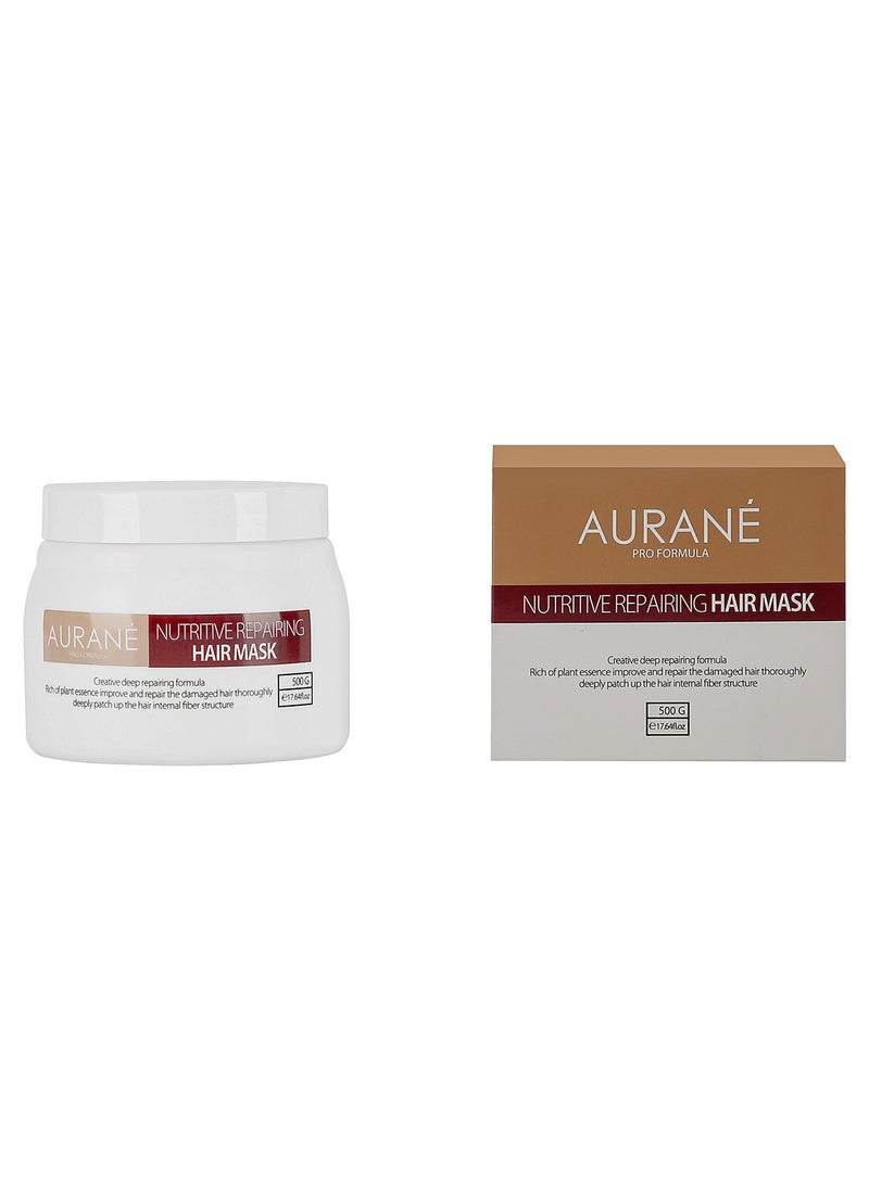 AURANE Nutritive Repair Hair Mask, Hydrates, Repairs Damage & Adds Shine For Dry & Damaged Hair Medium to Thick Hair Types 17.64 Fl. Oz.  - Image 1