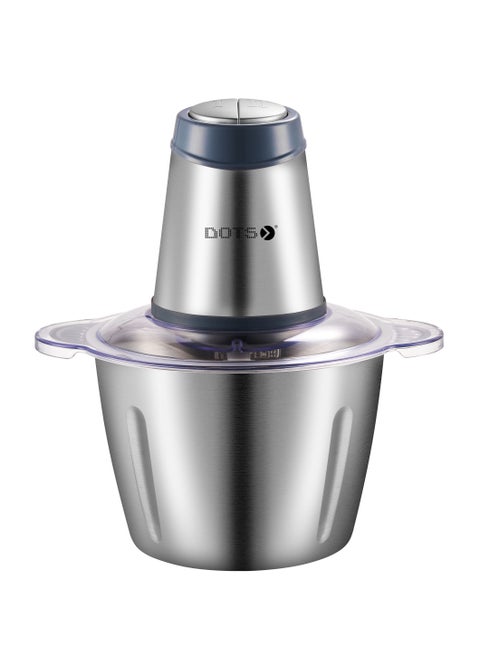 Dots Electric Meat Grinder, Food Processor 3L Stainless Steel Meat Blender Food Chopper for Meat, Vegetables, Fruits and Nuts with 4 Large Sharp Blades, 600W High Power