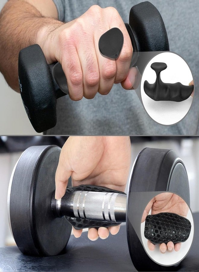 SMARAN Weight Lifting Hand Grips,Gym Gloves for Boys and Girls with Strong Wrist Support,Anti-Slip Rubber Plam Protector for Deadlifting,Pull-ups,Dumbells,Strenth Training&Gym Workout Steps and Hooks - Image 2
