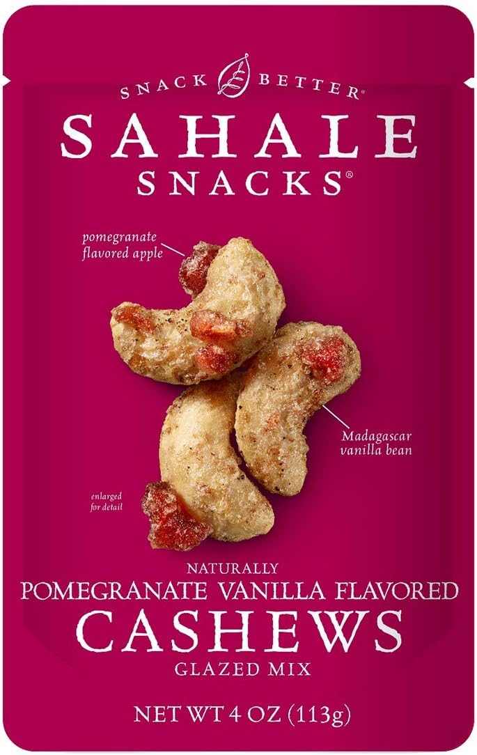 Sahale Snacks وجبات سحالي بالفواكه الرمان والفانيليا الكاجو - Image 1