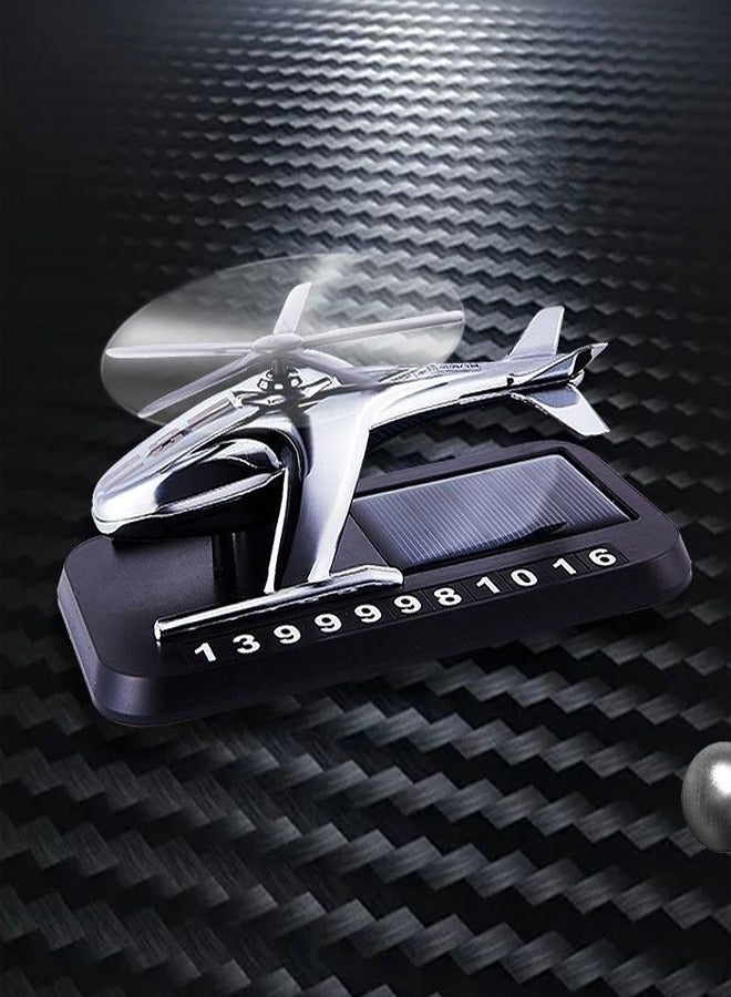general Airplane Design Solar Car Freshener Silent Motor Solar Powered Rotation Natural Plant Essence Safe for Mom Baby - Image 1