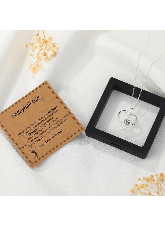 Lydow Volleyball/Softball/Basketball/Baseball Necklace Gifts for Girls, Sport Accessories Birthday Christmas Jewelry for Her 16+3 Inches, Silver Necklace, Copper, No Gemstone - Image 5