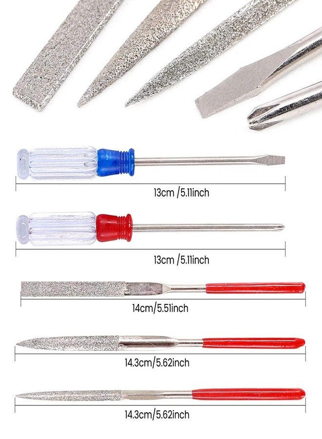 Serplex® Assembly Model Tool Kit Assembling Model Tools Repair Kit with Tool Box Polishing Tools Screwdivers, Utility Gundam Tool Kit for Car Models, Aircraft, Basic Model Building, Set of 15Pcs - Image 3