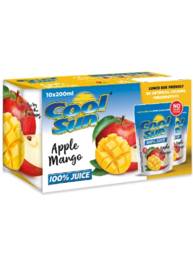 عصير التفاح والمانجو