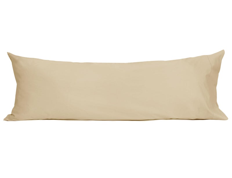 Sunflower Body Pillowcase 100% Cotton Long Pillow Cover/Case Envelope Closure 1 Pack, 21×54 inches Sandshell, Soft and Breathable - Image 1