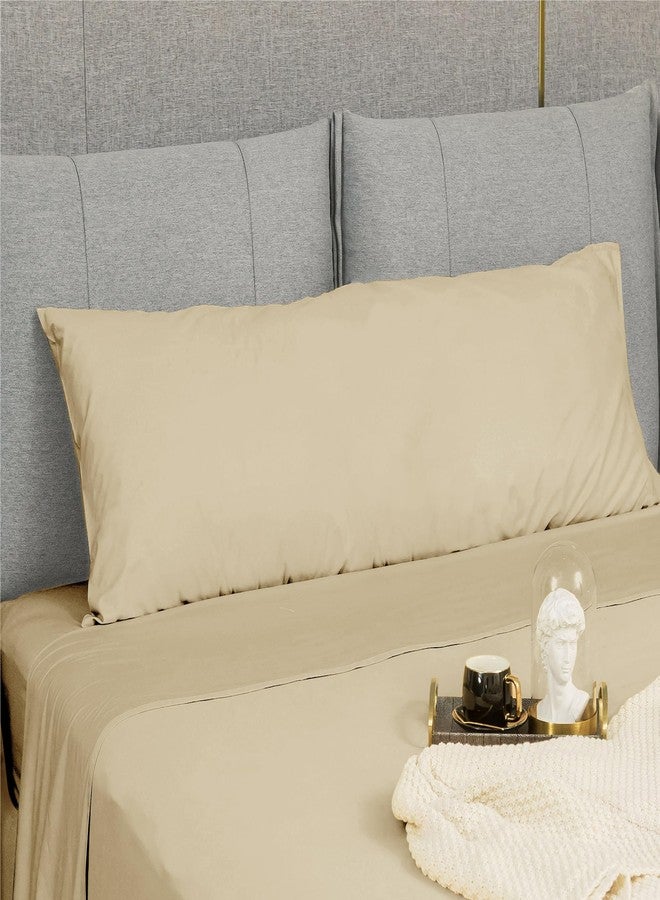 Sunflower Body Pillowcase 100% Cotton Long Pillow Cover/Case Envelope Closure 1 Pack, 21×54 inches Sandshell, Soft and Breathable - Image 3