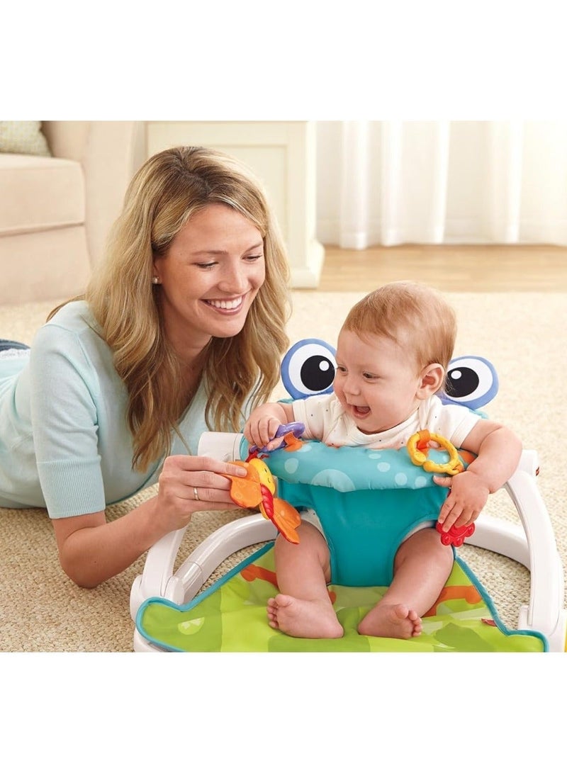Tiibaby Baby Support Seat for Sitting Up - Soft Plush Floor Seat for Infants, Ergonomic Upright Sitting Chair with Non-Slip Base, Multi-Color - Image 4