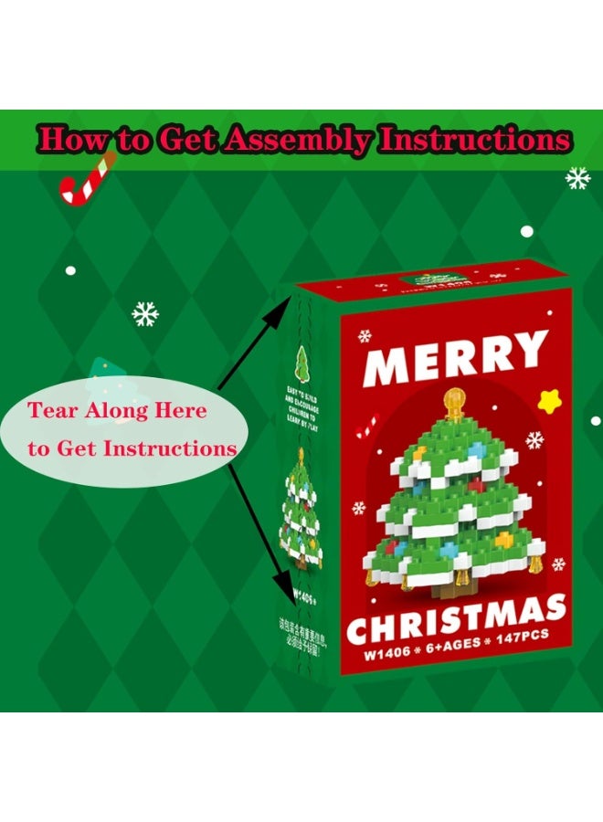 Christmas Tree Building Blocks Set Compatible with Lego Advent Calendar 2025 Stacking New Toys Holiday Present Box New Year Xmas Gifts for Kids for Boys & Girls and Adults - Image 5