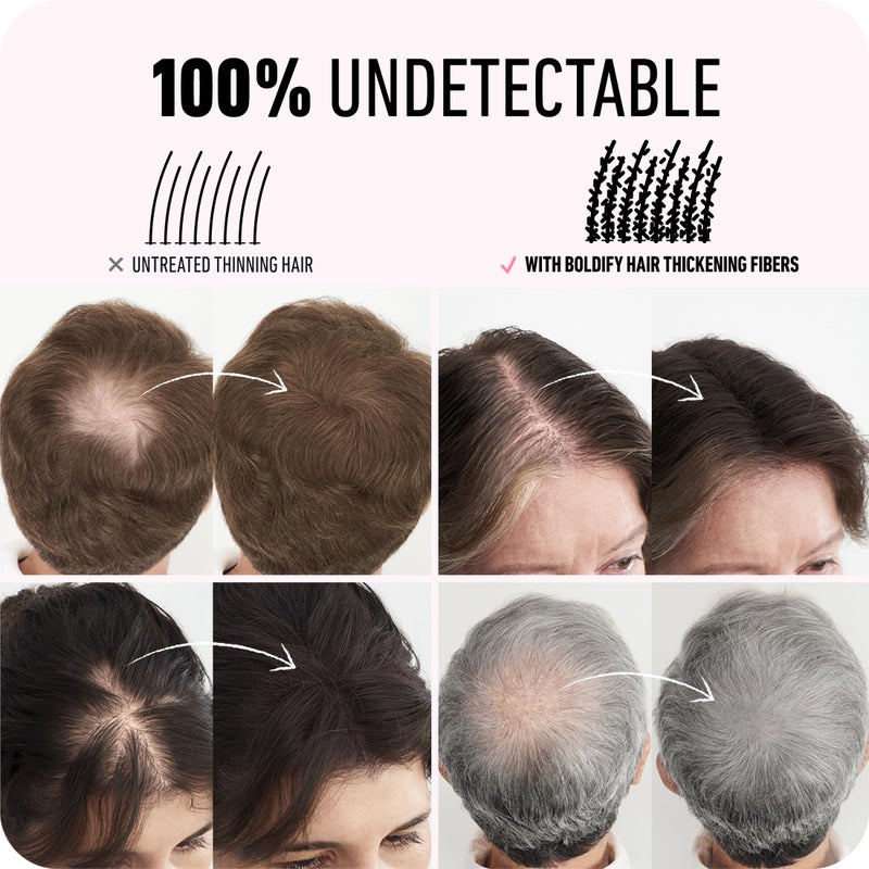 BOLDIFY Hair Fibers (28.5g) - Fill In Thinning and Fine Hair for an Instantly Fuller, Thicker Look - 14 Shades for Women & Men - Light Brown - Image 5