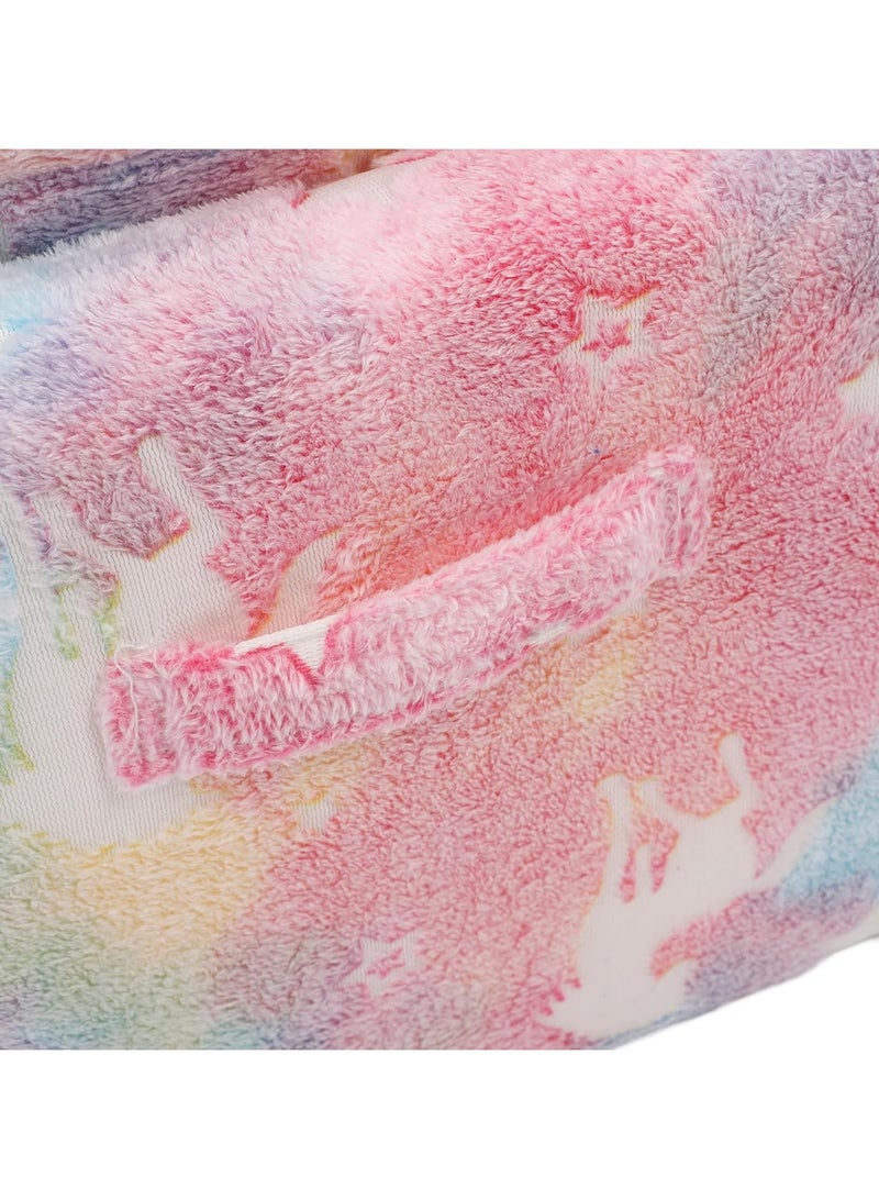 Glow in The Dark Extra Soft Open Couch 2-in-1 Toddler Soft Couch Fold Out Glow in Dark Convertible Plush Foam Chair Star Glow in The Dark Toddler Couch for Playroom Bedroom - Image 4