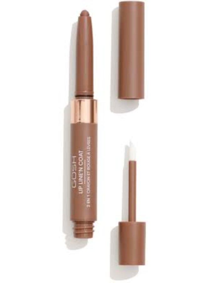 جوش أحمر شفاه جوش ليب لاين آند كوت 2 في 1، لون 004 كراميل توفي، 2 مل - Image 3