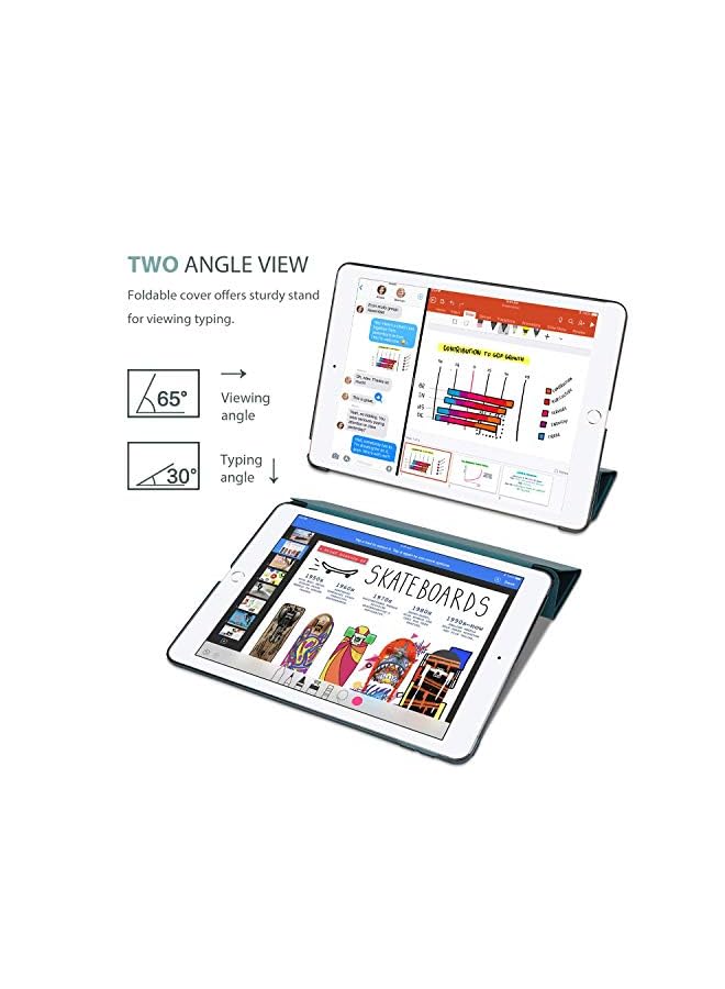 Procases Ipad 9.7 Case 2018 Ipad 6Th Generation Case/ 2017 Ipad 5Th Generation Case - Ultra Slim Lightweight Stand Case With Translucent Frosted Back Smart Cover For Apple Ipad 9.7 Inch –Emerald - Image 5