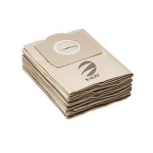 VMTC Paper Dust Bags Set of 5 - for Karchre Vacuum Cleaner WD3, WD3 P, MV3 & WD 3.200. - Image 1