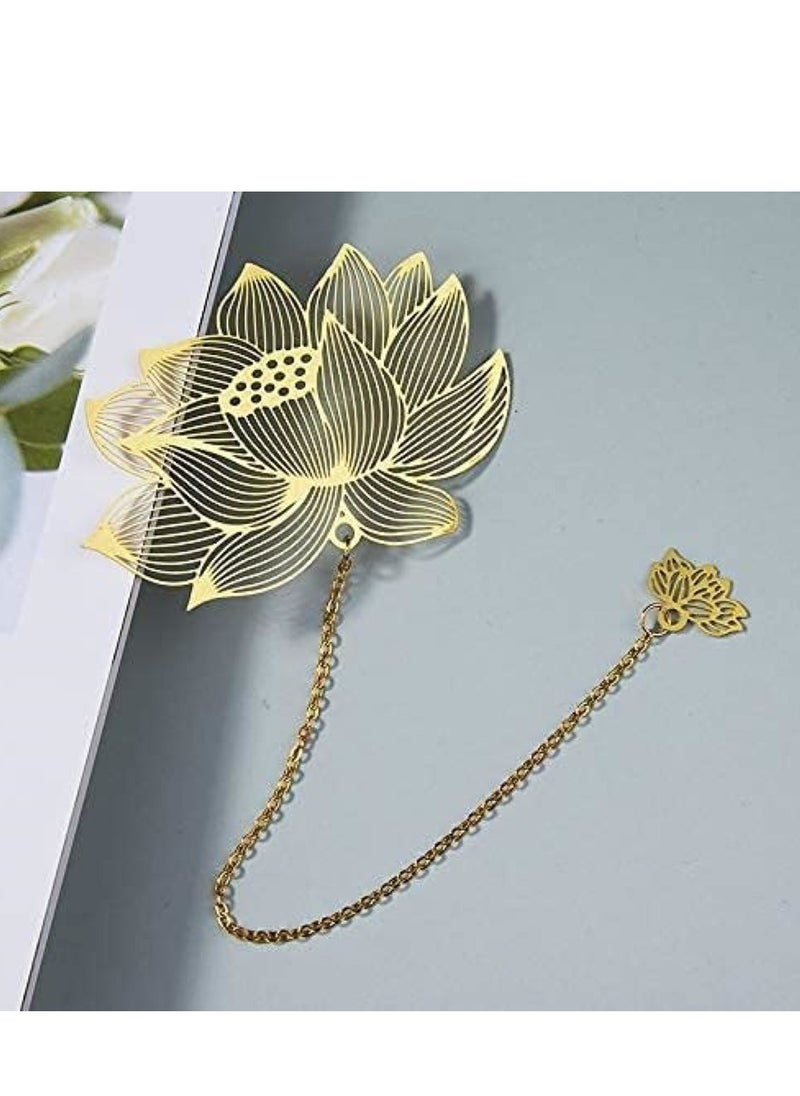 4 Pcs Golden Hollow Flower Metal Bookmarks, Chinese Style with Chain, for Readers & Students - pzsku/Z9CF053F65B29EA4B0DC1Z/45/_/1736400843/62c284fc-d184-40c2-b783-a1544aba87ad