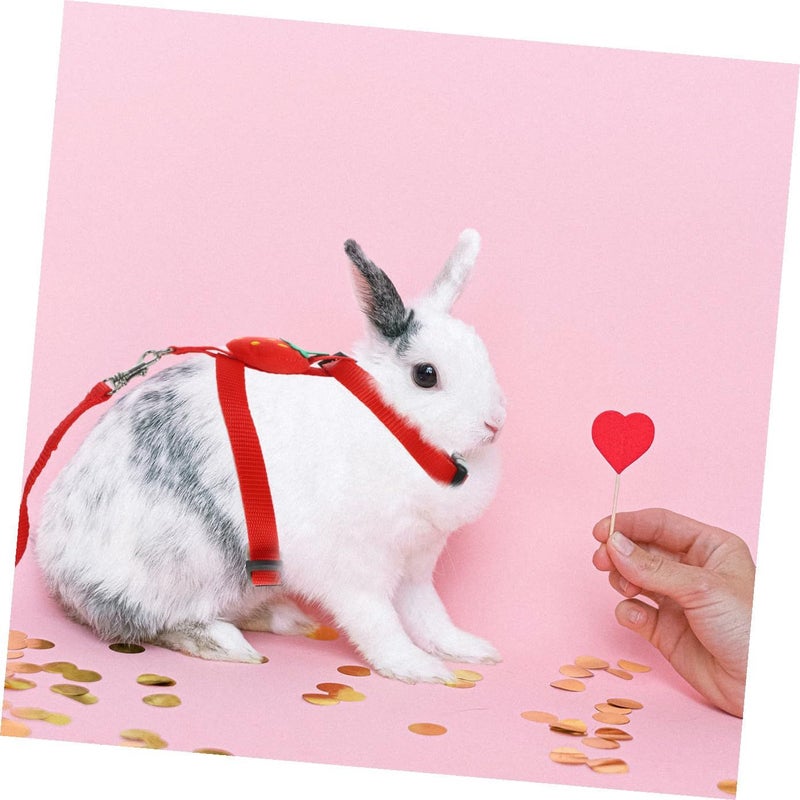 Small Pet Harness Set with Adjustable Leash for Rabbits Guinea Pigs 2pcs - Image 5