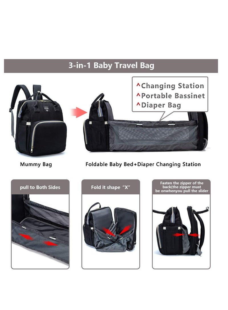 LIMOS Multifunctional Mummy Bag Bassinet Foldable Functions as Diaper Bag and Changing Station - Image 4