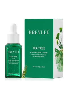 Breylee Tea Tree Oil Acne Serum BREYLEE 20 Treatment Acne Prone Sensitive Skin Care Face Serum to Cystic Acne Scars Redness Relief Pimples Dark Spots Remove Niacinamide Facial Moisturizer17ml06fl oz 
