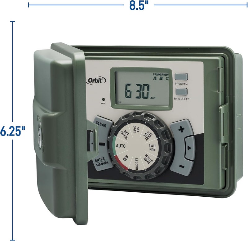 Orbit 57896 6-Station Outdoor Swing Panel Sprinkler System Timer Controller - Image 3