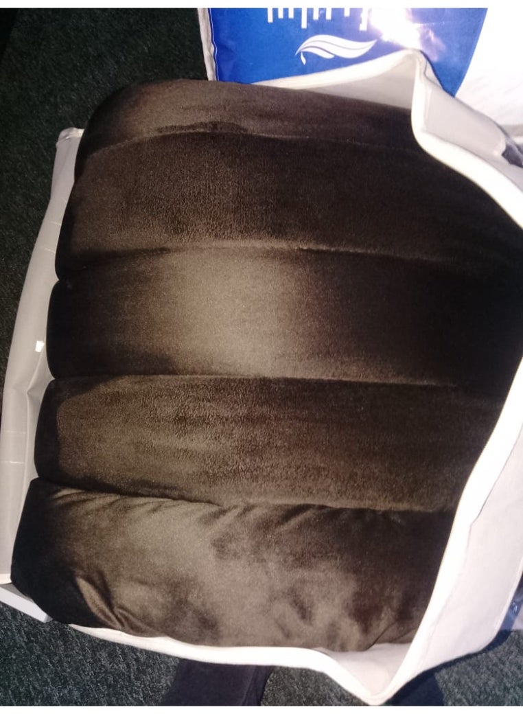 SleepLand Brown Guest and Travel Package with Mattress Pad Blanket Pillow and Storage Bag - Image 4