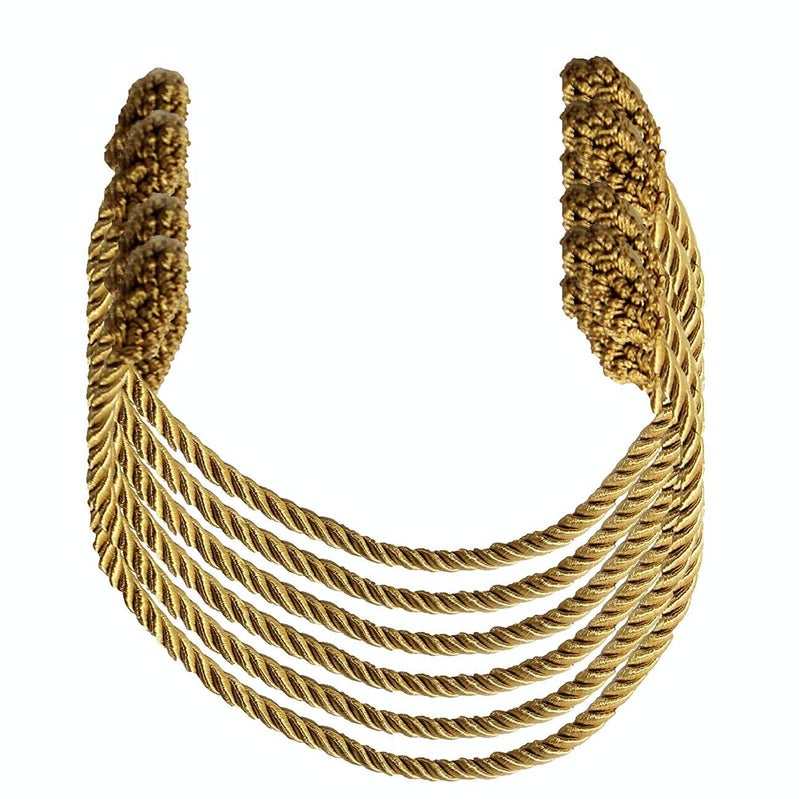 Haute Decor Decorative Twist Ties 6 Pack 16 inches Gold  Hang Garland Lights and Decorations Securely on Bannisters Stairways Railings
