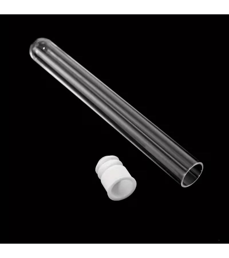 Pack of 10 Transparent Test Tubes with Leak Proof Lids for Laboratory and Field Use - Image 4