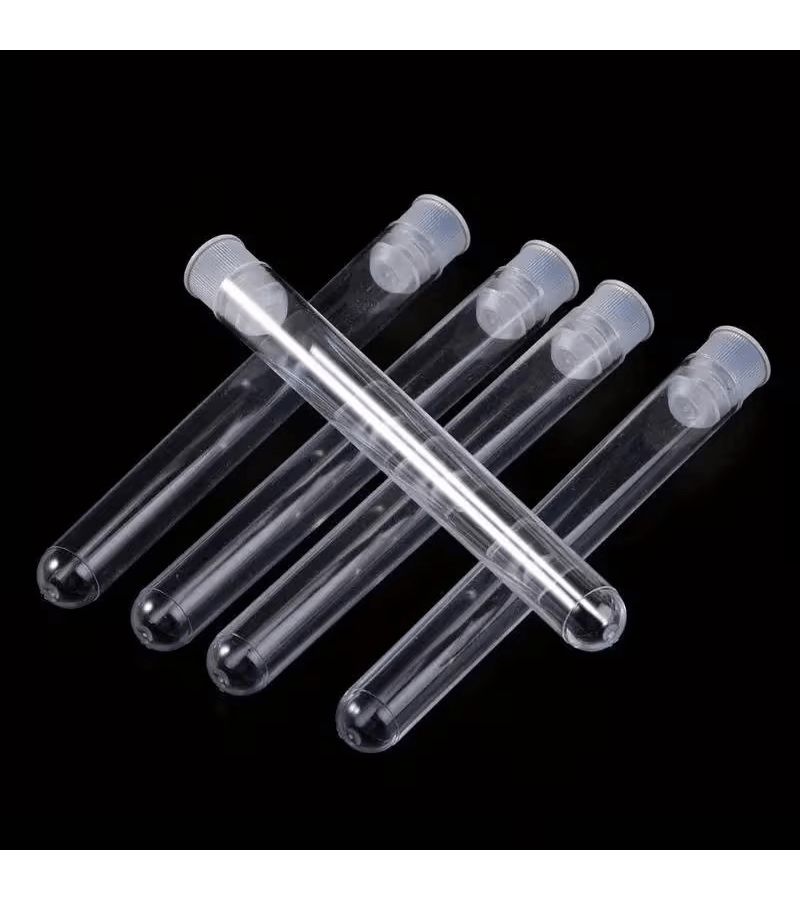 Pack of 10 Transparent Test Tubes with Leak Proof Lids for Laboratory and Field Use - Image 5