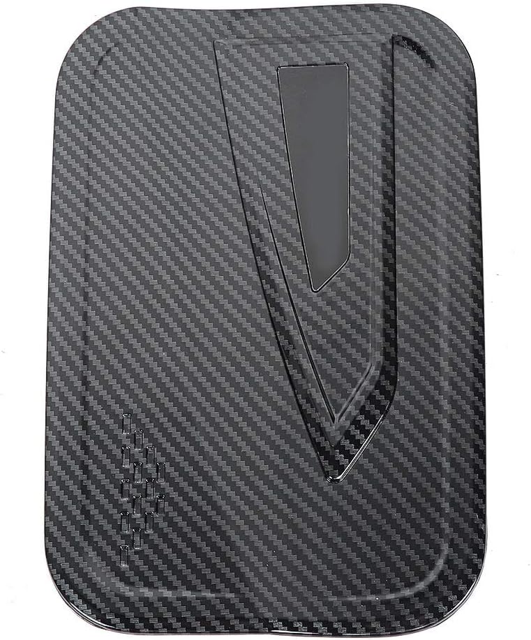 Fuel Tank Cap Cover Trim, Carbon Fiber Style ABS Plastic for Grand Starex 2019 - Scratch, Easy Adhesive Installation, Durable Protection - Image 1