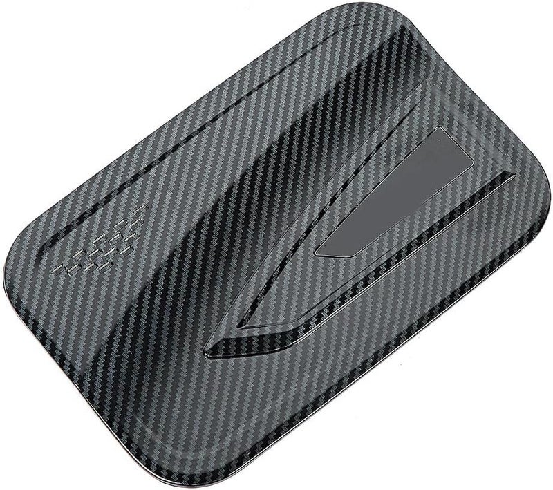 Fuel Tank Cap Cover Trim, Carbon Fiber Style ABS Plastic for Grand Starex 2019 - Scratch, Easy Adhesive Installation, Durable Protection - Image 2