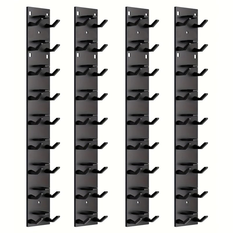 1/4 Pack Wall-Mounted Hat Rack Organizer - Strong Adhesive, Multi-Layer Storage, Portable Plastic Display for Wardrobes and Bedrooms