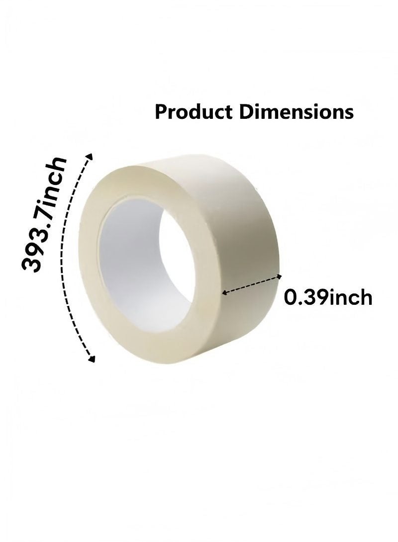 10 قطع من الشريط اللاصق، شريط فني فاخر، بكرة شريط عالية الجودة، ملصق. يتميز بقدرة التصاق قوية وخالية من البقايا. بطول 393.7 بوصة وعرض 0.39 بوصة. مثالية للرسم والحرف اليدوية والرسم والحرف الورقية ومشروعات الألوان المائية. استخدامات متعددة. - Image 5