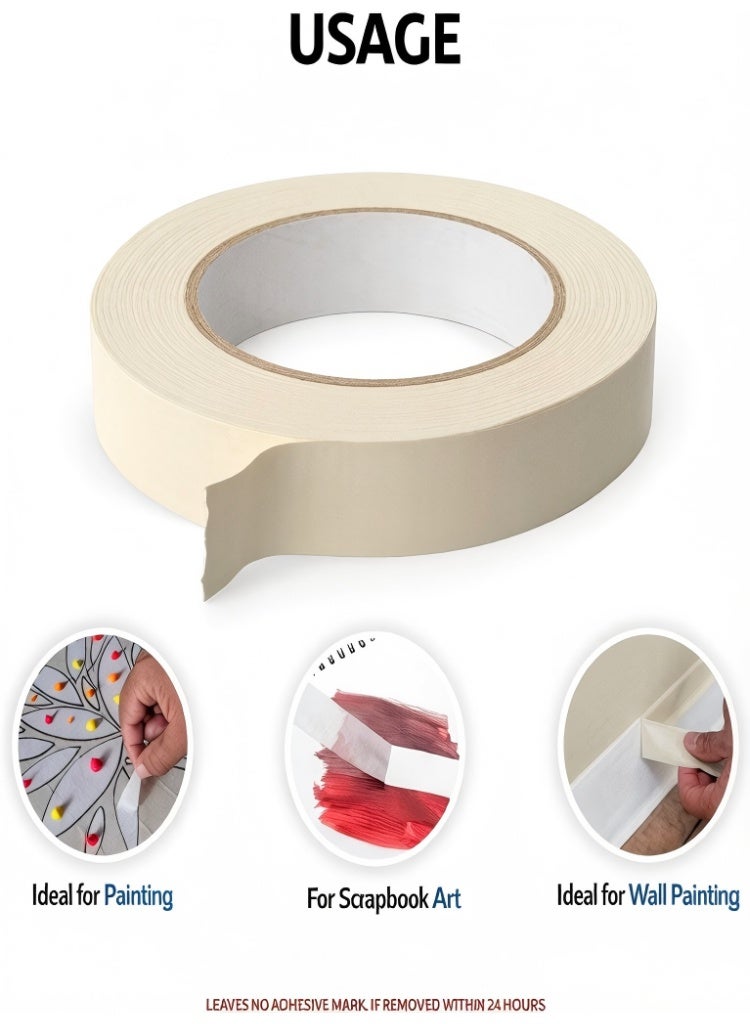 10pcs Masking Tape, Premium Art Tape,Adhesive Tapes,High-quality Tape Roll,Labeling.Has Strong Adhesion and Residue Free. With A Length Of 393.7 Inches And A Width Of 0.39 Inches.Perfect for Painting, Crafts，Drawing, Paper Crafts, and Watercolor Projects.Multiple Uses - Image 3
