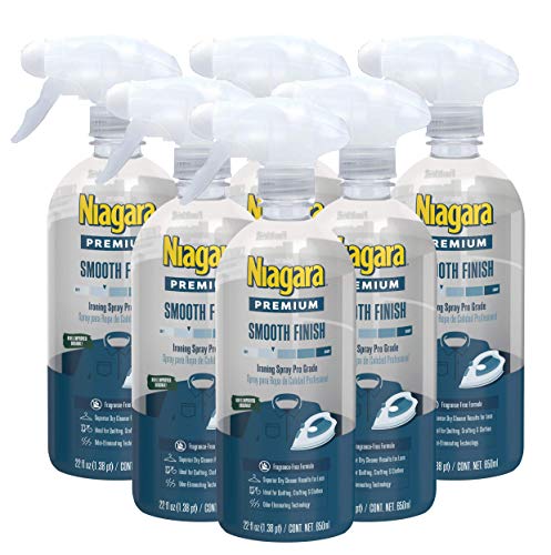 Niagara Spray Starch 22 Oz 6 Pack Trigger Pump Liquid Starch for Ironing NonAerosol Spray on Starch Reduces Ironing Time No Flaking Sticking or Clogging Biodegradable Ingredients Recyclable - Image 2