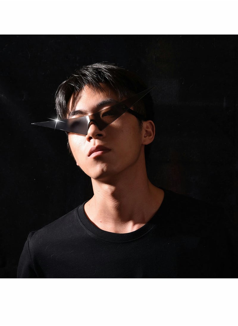 KASTWAVE - Anime glasses Inspired Futuristic Comic Costume Cosplay Eyeglasses Triangle Sunglasses For Women Men - Image 1