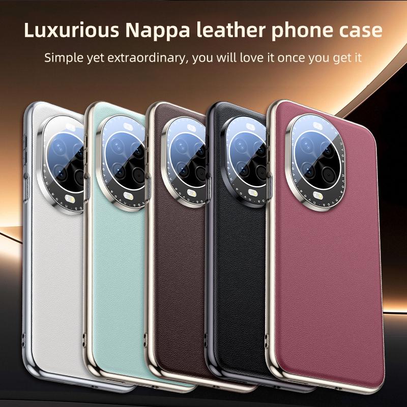 إيروريكس جراب هاتف Huawei nova 14 Pro مصنوع من الجلد الملمس ومبرد (أبيض) - Image 2