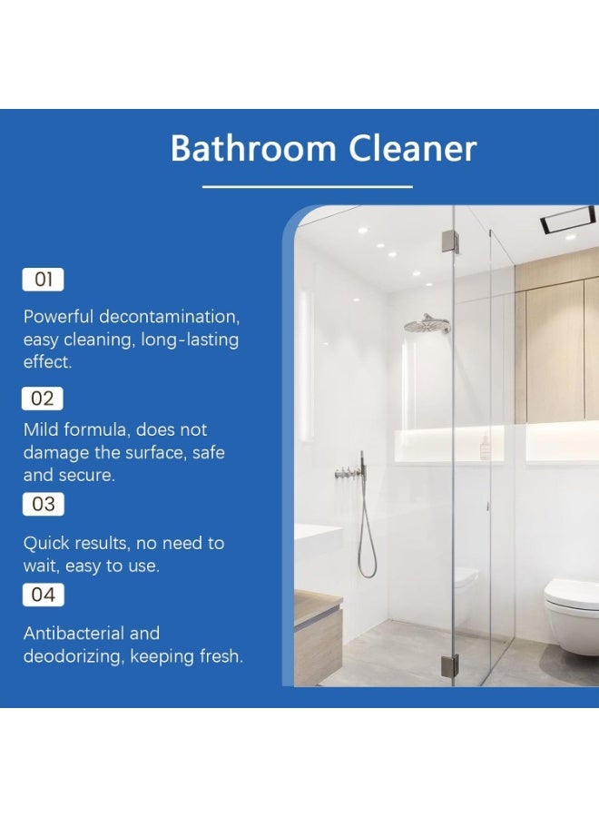 Jakehoe منظف رغوي قوي لمزيل الترسبات في الحمام ، مزيل البقع العنيدة للمراحيض والبلاط والأحواض والمزيد ، تركيبة رغوة مخترقة تذيب الأوساخ والشحوم والصابون حثالة ، مكونات آمنة وخفيفة 120 مل - Image 4