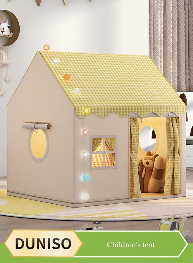 DUNISO خيمة أطفال كبيرة للداخل والخارج، خيام ألعاب محمولة، خيام قلعة الأميرة، بيوت لعب للأطفال، ألعاب غرفة اللعب الداخلية للأطفال، مع حقائب تخزين، مناسبة للأطفال من عمر 1 إلى 12 - Image 1