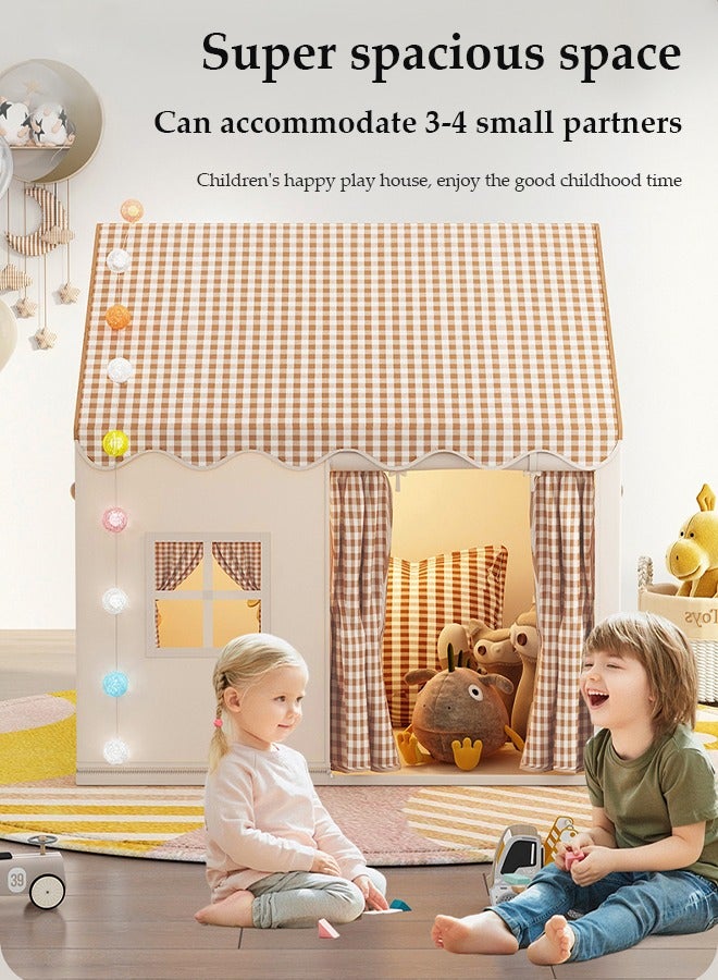 DUNISO خيمة أطفال كبيرة للداخل والخارج، خيام ألعاب محمولة، خيام قلعة الأميرة، بيوت لعب للأطفال، ألعاب غرفة اللعب الداخلية للأطفال، مع حقائب تخزين، مناسبة للأطفال من عمر 1 إلى 12 - Image 4