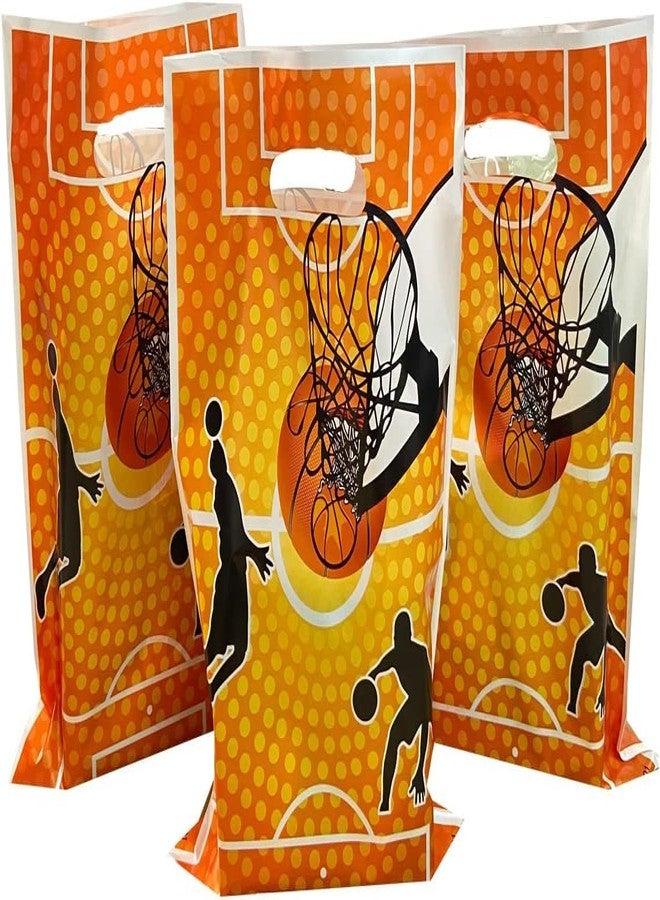 LYK 40PCS Basketball Goodie Bags With Two Styles Basketball Treat Candy Bags Plastic Party Favor Bags Basketball Bag for Sports Themed Party - Image 4