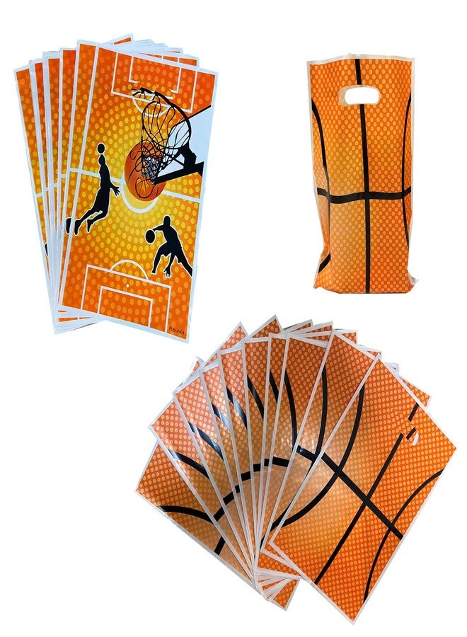 LYK 40PCS Basketball Goodie Bags With Two Styles Basketball Treat Candy Bags Plastic Party Favor Bags Basketball Bag for Sports Themed Party - Image 2