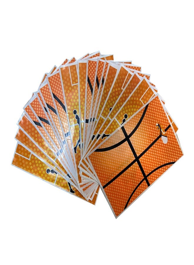 LYK 40PCS Basketball Goodie Bags With Two Styles Basketball Treat Candy Bags Plastic Party Favor Bags Basketball Bag for Sports Themed Party - Image 5