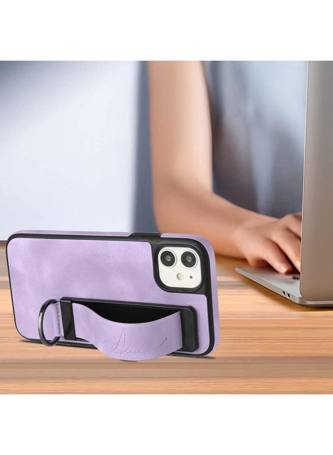 Zaboon Case For iPhone 11 Wristband Holder Leather Back Phone Case - Image 4