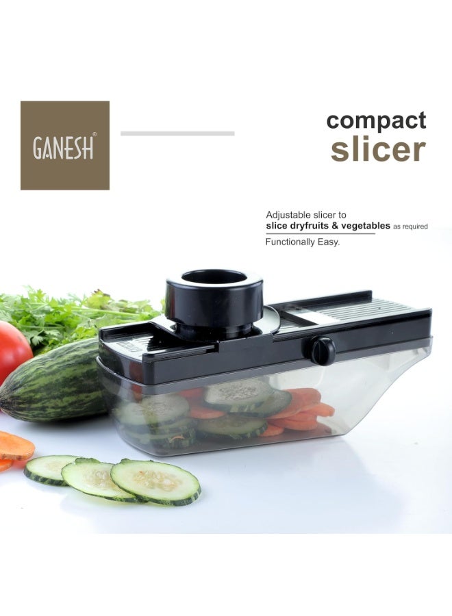Ganesh Plastic Vegetable Slicer Cutter, Black - Image 5